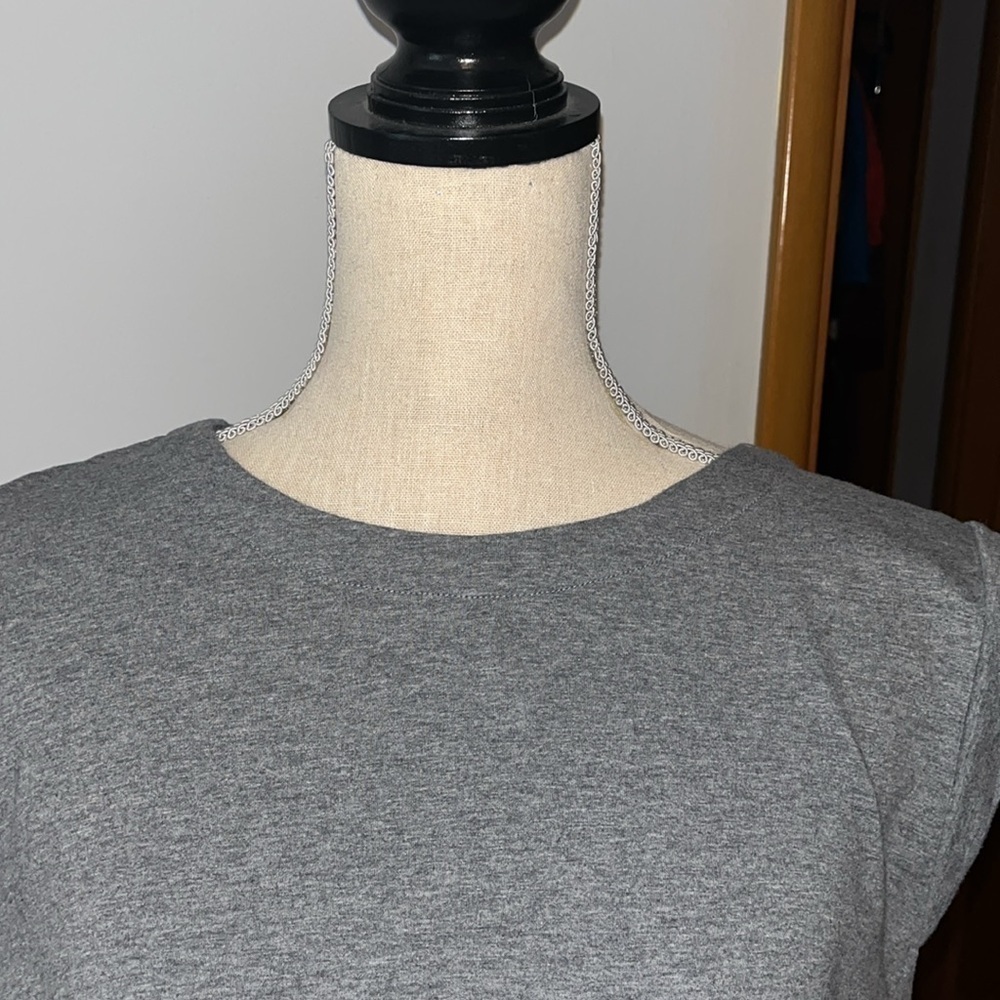 Sociology Women's Light grey Soft Stretchy  Dress Zip Back Dress Size 1X - Picture 2 of 8